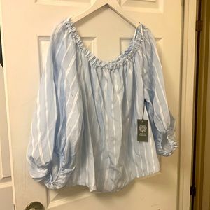 Vince camuto blousy sleeve on or off shoulder top